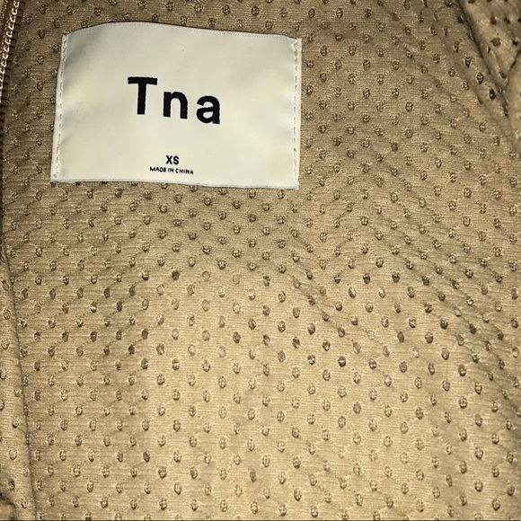 Aritizia TNA Teddy Jacket Tan Sherpa Fleece - Picture 7 of 11